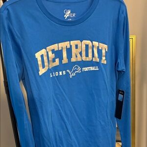 Detroit Lions Blue Long Sleeve Shirt